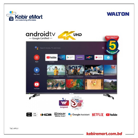 WE55RUG (1.397m) UHD ANDROID TV