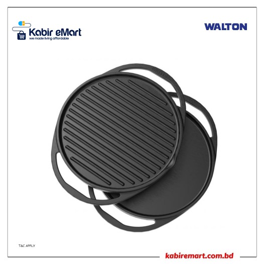 WCW- Cast Iron Tawa N Grill 2 in 1 28cm Walton Kitchen Cookware