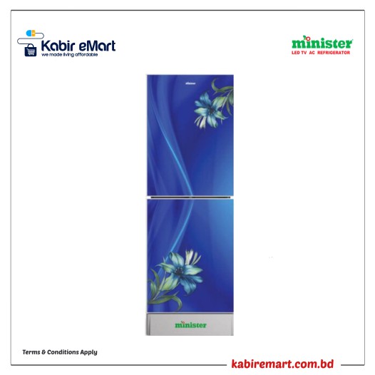MINISTER M-254 OCEAN BLUE WITH FLOWER Minister Refrigerator