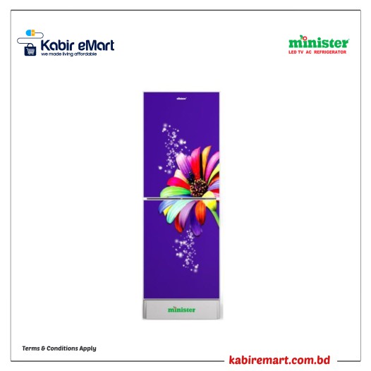 MINISTER M-254 PURPLE RAINBOW FLOWER Minister Refrigerator