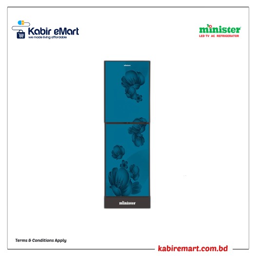 MINISTER M-306 BLUE FLOWER (BLACK MATCH) Minister Refrigerator