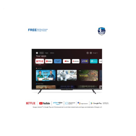 VISION 43 LED TV Google Android 4K RN1 Galaxy Pro
