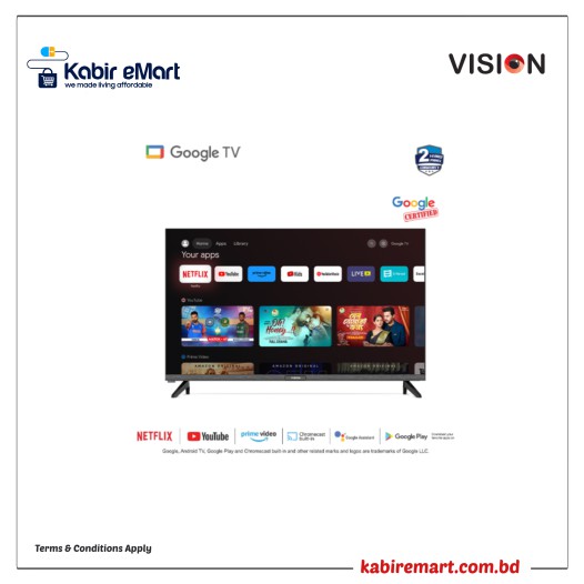 VISION 32 LED TV Z10 Smart Optima Google TV