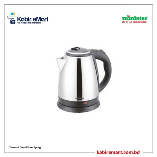 Minister MI-EKY18 1.8 L SILVER BLACK Elecrtic Kettle