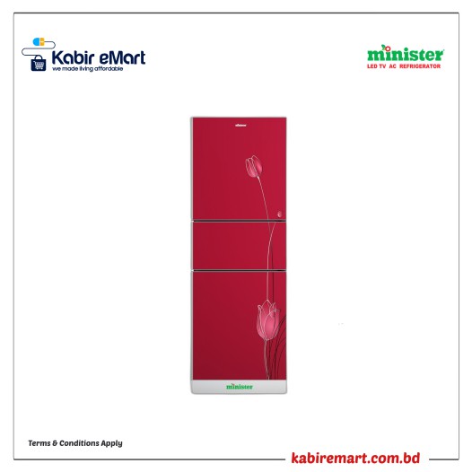 MINISTER M-330 RED POPPY   Minister Refrigerator