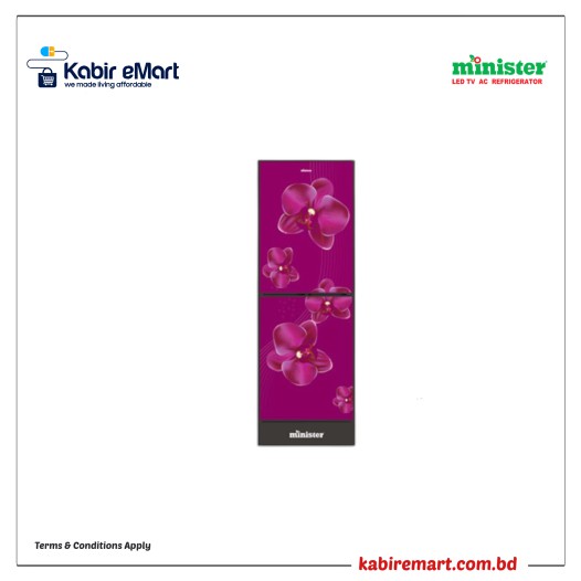 Minister M-350 ORCHID (BLACK MATCH) Minister Refrigerator
