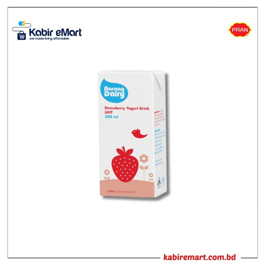 Aarong UHT Strawberry Yogurt Drink 200ml