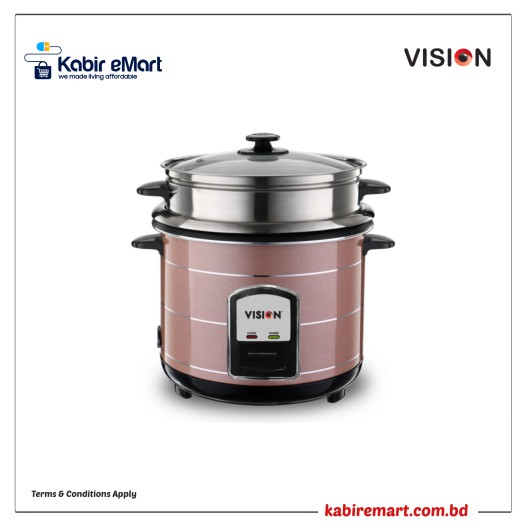 Vision Rice Cooker 3.0 Liter REL-50-05 SS Coffee (Double Pot)