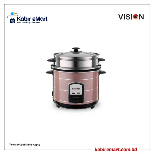 VISION 1.8 Liter Rice Cooker  40-06 Stainless Steel Classic Double Pot