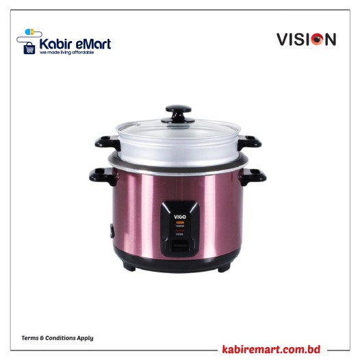 ViGO Rice Cooker 1.8 L Purple Two Pot