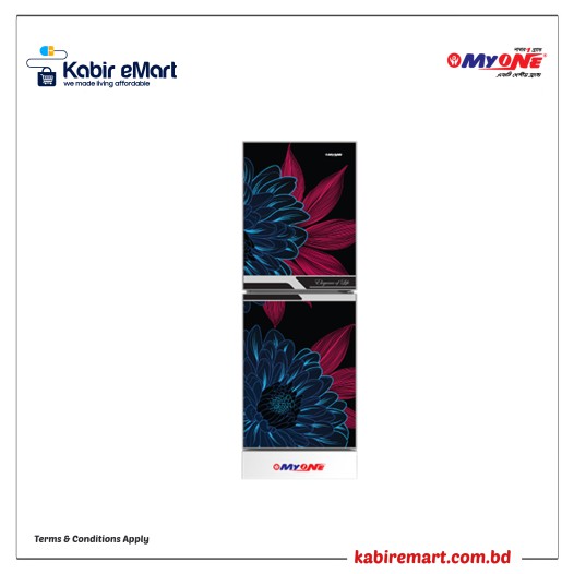MYONE MY-1G5G RED DAISY BLACK MATCH Myone Refrigerator