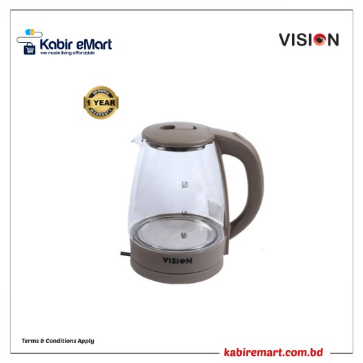 Vision Electric Kettle 1.8 Liter VIS-EK-018 (Glass)