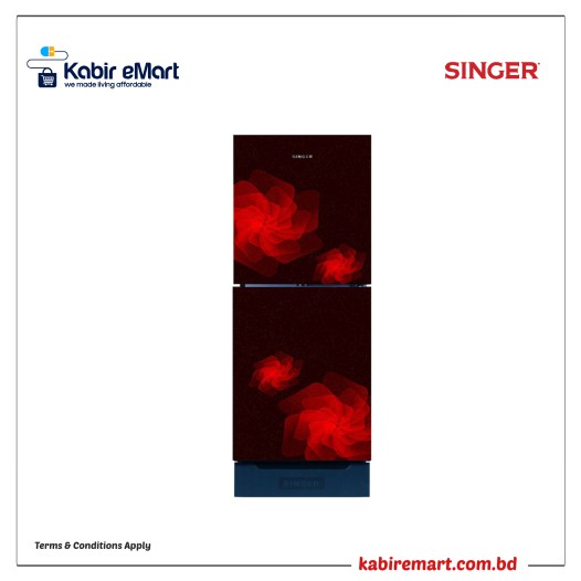 SINGER Top Mount Refrigerator | 200 Ltr  FTDS200-RG Red  refrigerator