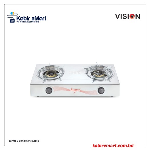 VSN NG Double SS Gstv Super Vision Gas Stove