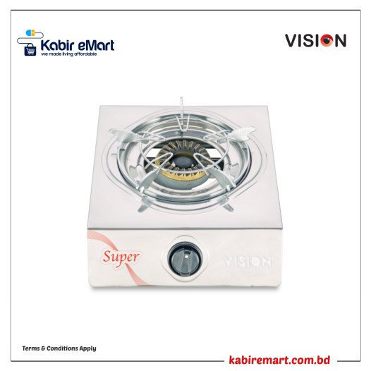VSN LPG Single SS Gstv Super Vision Gas Stove