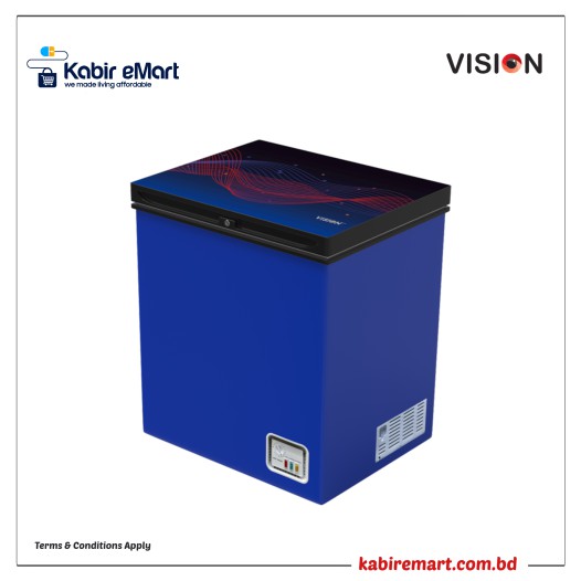 VSN GD Chest Freezer VIS-150L Magic line blue Share Vision Refrigerator