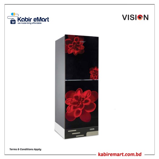 VISION GD Refrigerator RE-252L Red Rose Flower-BM