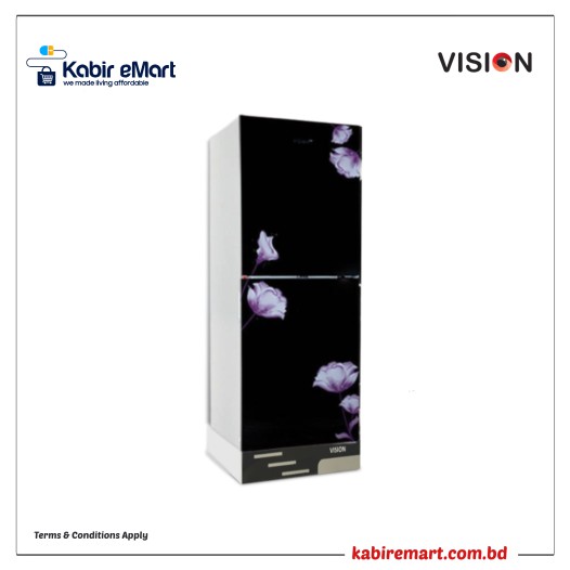VSN GD Refrigerator RE-216L Mirror Purple FL-BM Vision Refrigerator