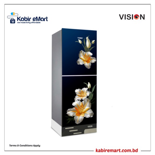 VISION Glass Door Refrigerator RE-252 Liter Orchid Gold Bottom Mount