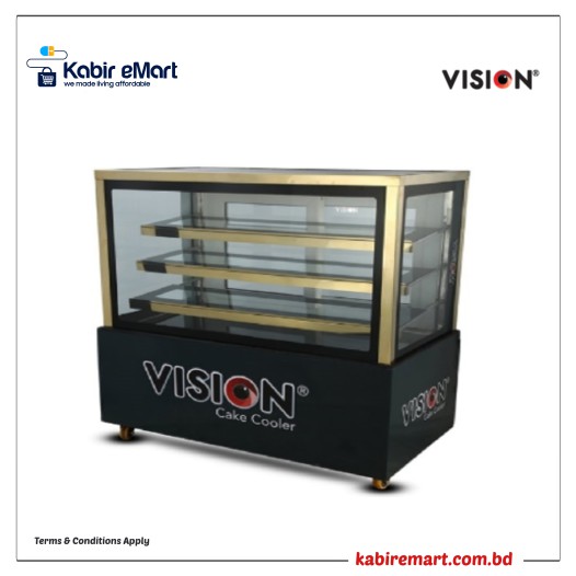 VISION Straight Glass Cake Cooler 4X2.5X4FT
