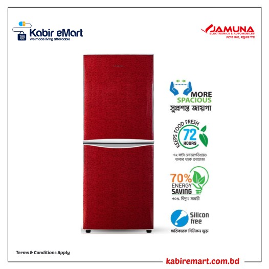 JE-232L-VCM Maroon Print Jamuna Refrigerator