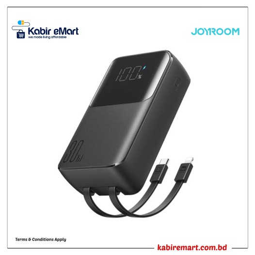 Joyroom JR-PBC07 20000mAh 30W Mini Power Bank with Dual Cables