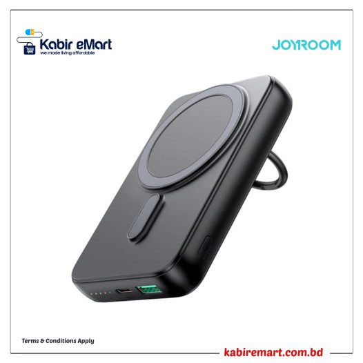 JOYROOM JR-W050 20W Magnetic Wireless Power Bank with Ring Holder 10000mAh