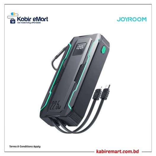 JOYROOM JR-L017 22.5W Power Bank 1000mAh with Dual Cables