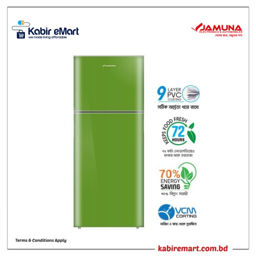 JE-250L VCM Grass Green Jamuna Refrigerator