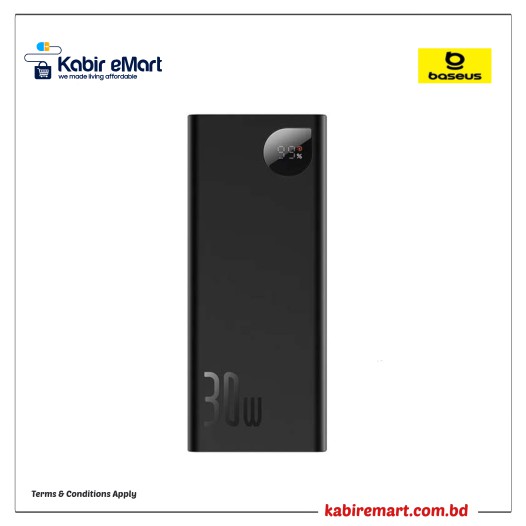 Baseus Adaman Metal Digital Display 30W Quick Charge 20000mAh Power Bank