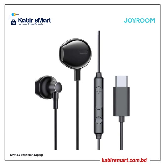 JOYROOM JR-EC03 Type-C Wired Control Earphone with Mic