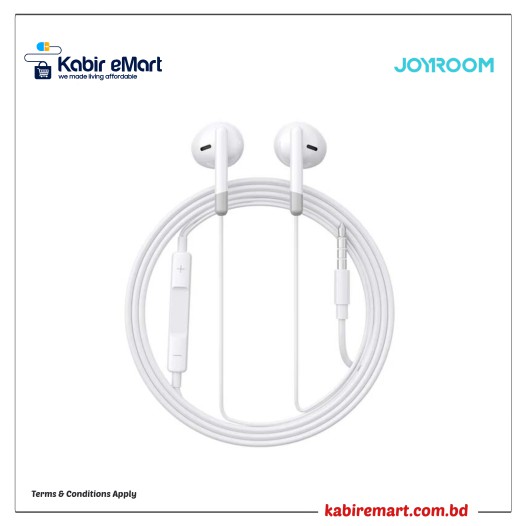 Joyroom JR-EW01 Wired Series Half In-Ear Wired Earphones