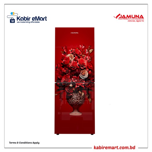 JE5-BM2J8QD Red Flower Jamuna Refrigerator