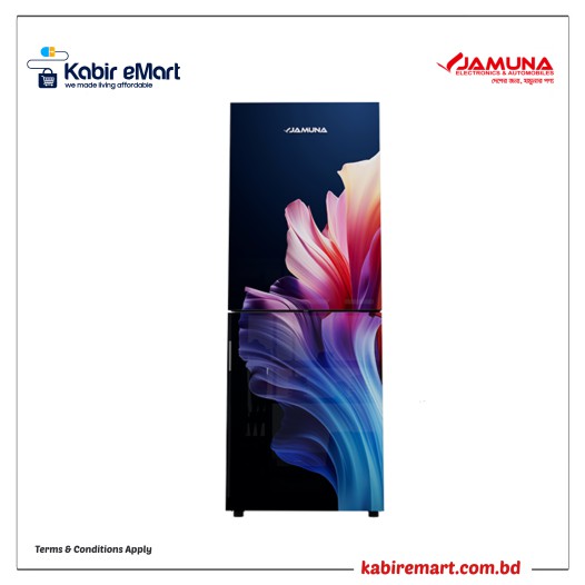JE6-TM3B9QD Blue Hibiscus Jamuna Refrigerator