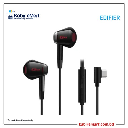 Edifier GM180 Plus Type-C Semi In-Ear Gaming Earphone