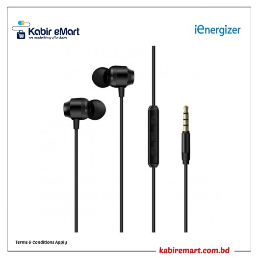 Energizer CIA10 Aux 3.5mm In-Ear Wired Earphone