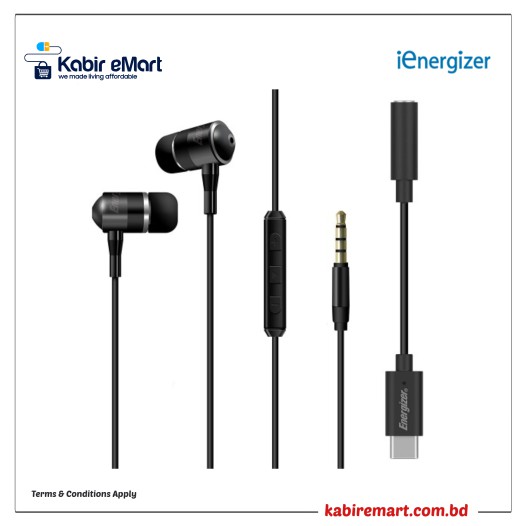 Energizer UIC30 Metal Type-C Earphone