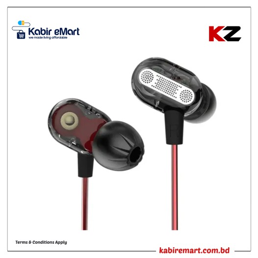 KZ ZSE Dynamic Dual Driver Noise Isolating In-Ear Earphone