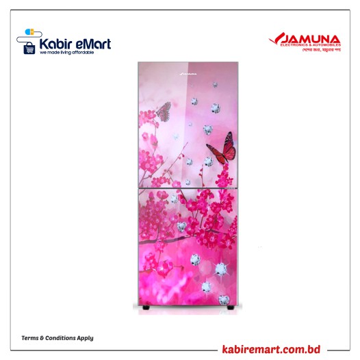 JR-LES624800 CD Pink Butterfly Jamuna Refrigerator