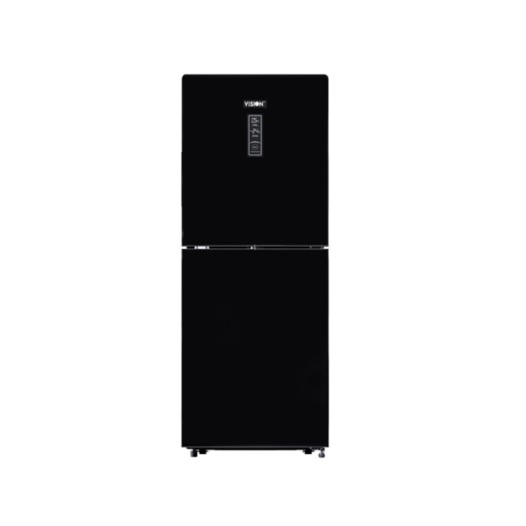 VISION Glass Door Refrigerator RE-285 Liter NF Black