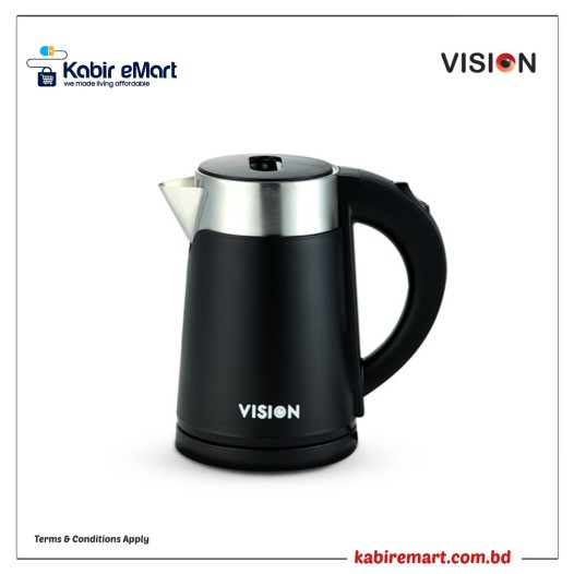 VISION Electric Kettle 1 Liter VIS-EK-013 (ROYAL) Black