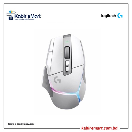 Logitech G502 X PLUS LIGHTSPEED Wireless Hero RGB Gaming Mouse White