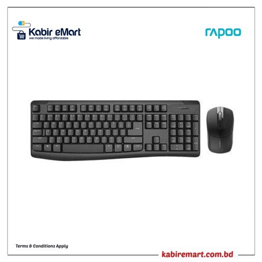Rapoo X1800 PRO Bangla Wireless Keyboard & Mouse Combo