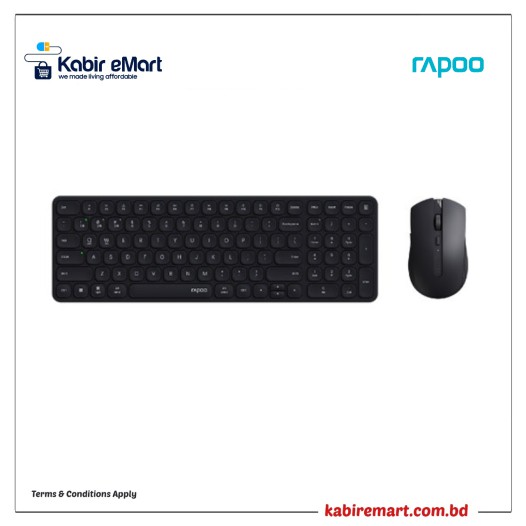 Rapoo 9050S Multi-Mode Wireless Keyboard and Mouse Combo