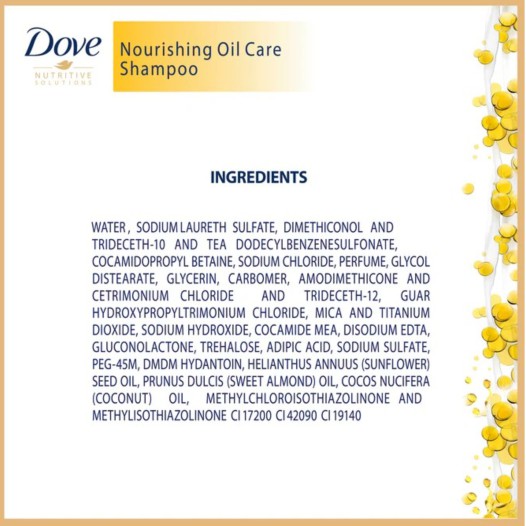 Dove Shampoo Nourishing Oil Care 170ml