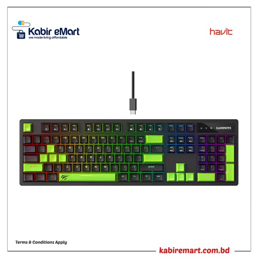 Havit Gamenote KB893L RGB Mechanical Gaming Keyboard