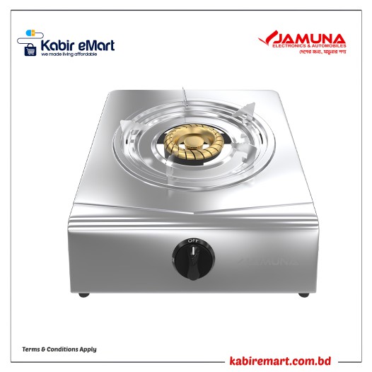Jamuna Gas Stove JGS-SB01SS LPG/NG (Brass Burner)