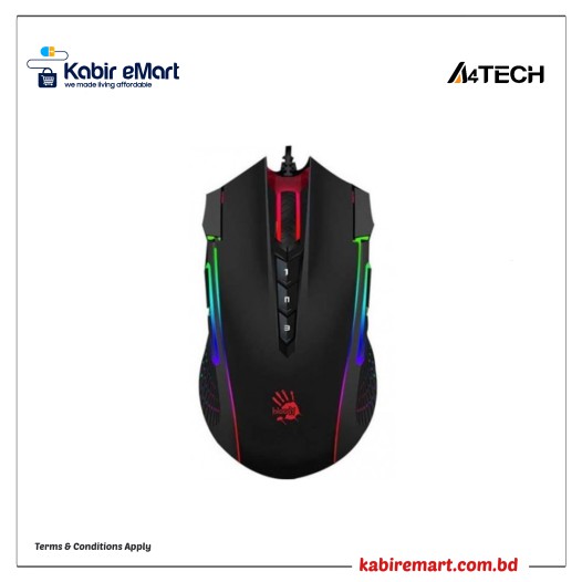 A4TECH J90 Bloody 2 Fire RGB Animation Usb Gaming Mouse