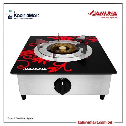 JGS-S1NG RED FLOWER Gas Stove Jamuna