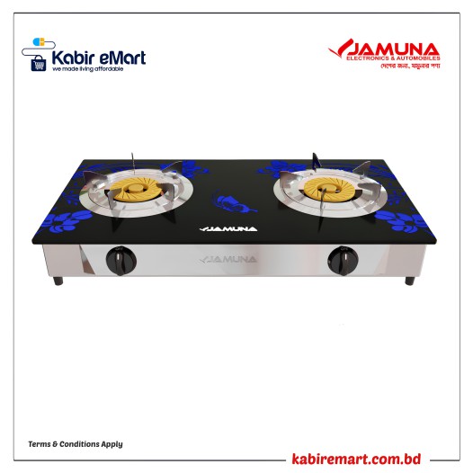 JGS-D2LG BLUE FLOWER Gas Stove Jamuna